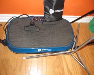 Vibration plate exercise unit