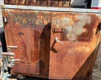 Large old industrial cabinet
