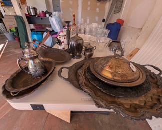 Silver and glassware