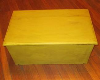 Antique pine blanket box, shabby chic painted. Stylish storage for anything at all.