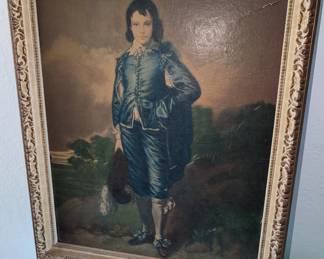Small antique Blue boy