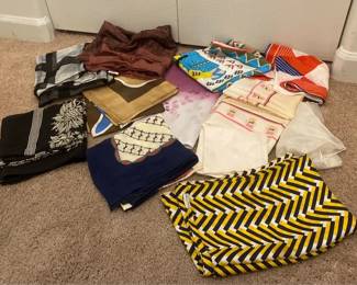 Collection of Silk and SilkLike Scarves