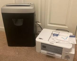 Brother MFCJ4335DW Printer with Fellowes Dm12C Shredder