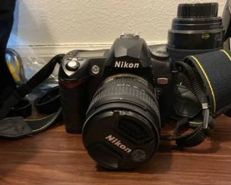 Nikon D70 Digital Camera With Sped light Charger Lense And Case
