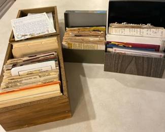 Recipe Boxes Filled With Recipes
