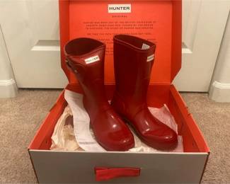 Hunter Original Short Military Red Rain Boots