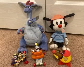 Vintage Animaniacs Toys and Quest for Camelot Dragon Plushie