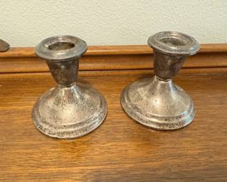 Gotham Weighted Sterling Silver Candlesticks