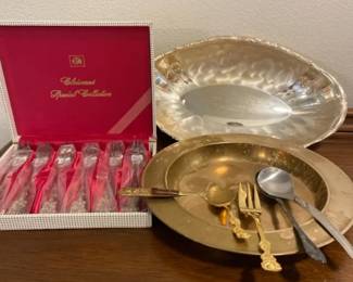 ETC Cloisonn Special Collection Silver Plated Forks With Others