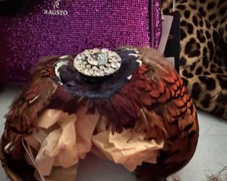 Pheasant feather hat