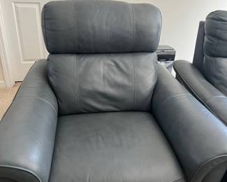 Leather electric recliner