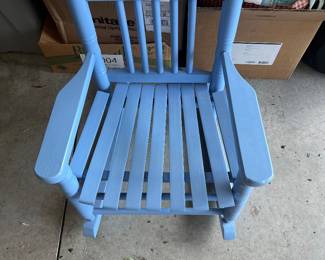 Childs UNC wooden rocking chair