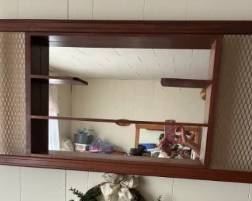 vintage Mirrored shelf
