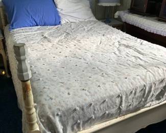vintage girls bedroom full size bed white with gold accents