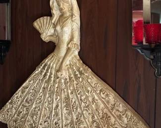 large spanish woman wall figure