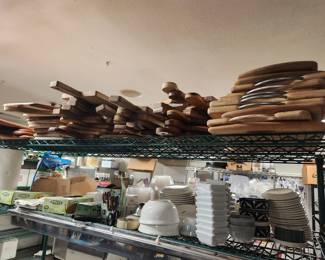 Charcuterie boards and other serving items