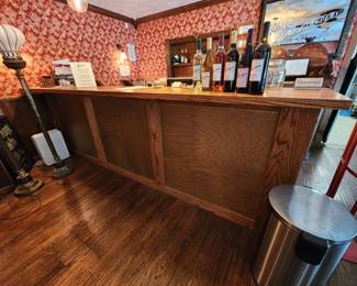 Standalone Custom Oak bar 11' long