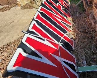 Outdoor roof sign 3" with roof bracket. Be seen from highway!