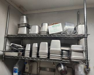 Metal prep pans