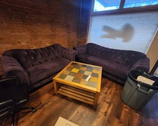Couches and coffee table