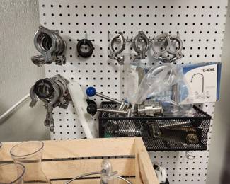 Tri-clamps for winery hose connections