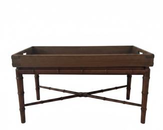 Vintage Ficks Reed Style Faux Bamboo Coffee Table