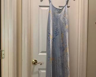 Floral Print Satin Slip Dress