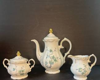 Winterling Bavaria Teapot, Sugar Bowl, and Creamer