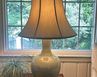 Celadon Crackle Glaze Ceramic Table Lamp