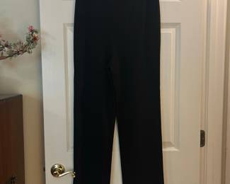 Vintage Black Wool Blend Tailored Trousers