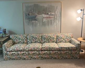 Vintage Floral Upholstered