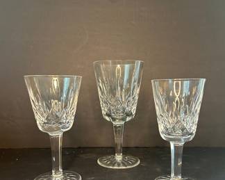 Waterford Crystal "Lismore" Pattern Claret Wine Glasses