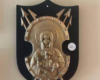 Madonna and Child Plaque with Arrows