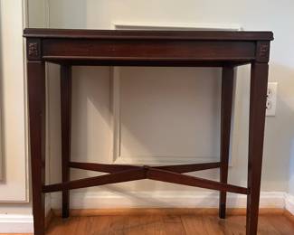 Mahogany Console Table with X-Stretcher