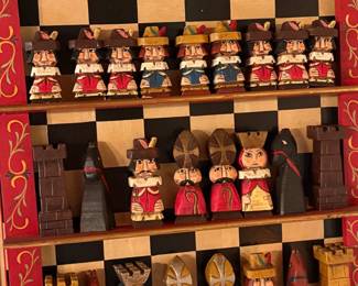 Chess board Hand carved Spain