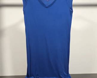 Juicy Couture Blue Sleeveless Ruffle Hem Dress