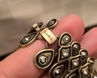 Zara Antique GoldTone Statement Bib Necklace third image