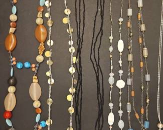 Collection of Vintage Costume Jewelry Necklaces
