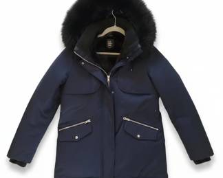 Zara TRF Outerwear Faux Fur Hooded Parka