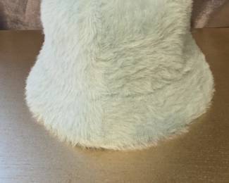 Light Blue Faux Fur Bucket Hat
