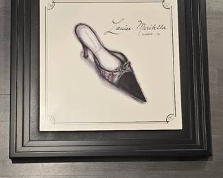 Louise Maribella Fashion Illustration Print  Mule Collection