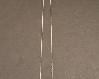 TwoTone Geometric VShape Pendant Necklace