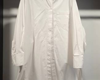 Zara Womens Oversized White ButtonDown Shirt
