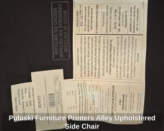Pulaski Furniture Printers Alley Upholstered Side Chair third image