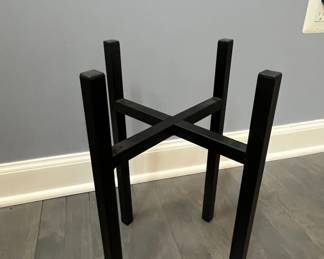 MidCentury Modern Style Black Metal Plant Stand