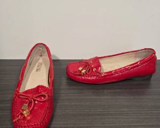 Michael Kors Fulton Patent Leather Moccasin Flats