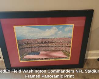 FedEx Field Washington Commanders NFL Stadium Framed Panoramic Print