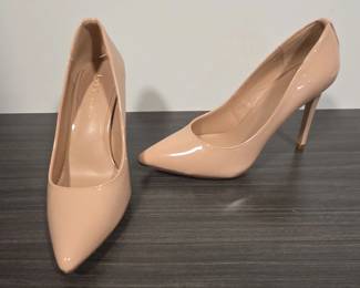BCBGeneration Nude Patent Stiletto Pumps