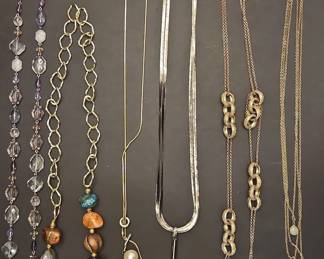 Mixed Lot of Six VintageStyle Costume Jewelry Necklaces