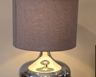 Contemporary Chrome Teardrop Table Lamp second image